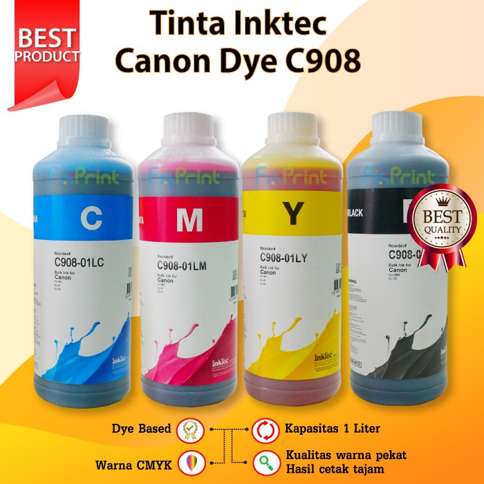 Tinta Refill Inktec Canon Dye Magenta 1 Liter