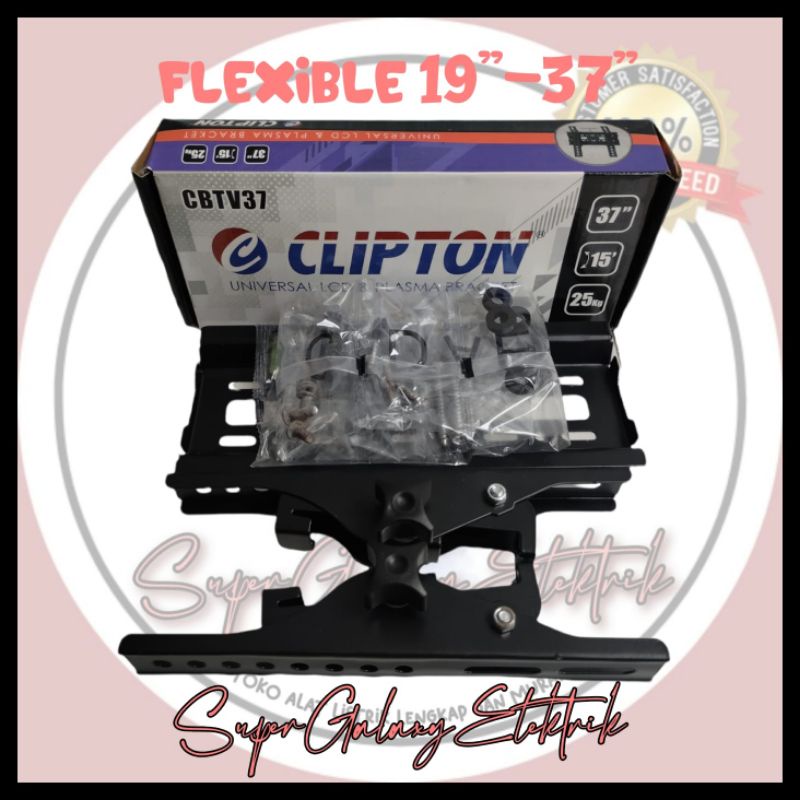 Bracket tv Clipton 19&quot; - 22&quot; - 24&quot; - 29&quot; - 32&quot; - 37&quot;- 42&quot; - 55&quot; - 60&quot; (standart &amp; flexibel)