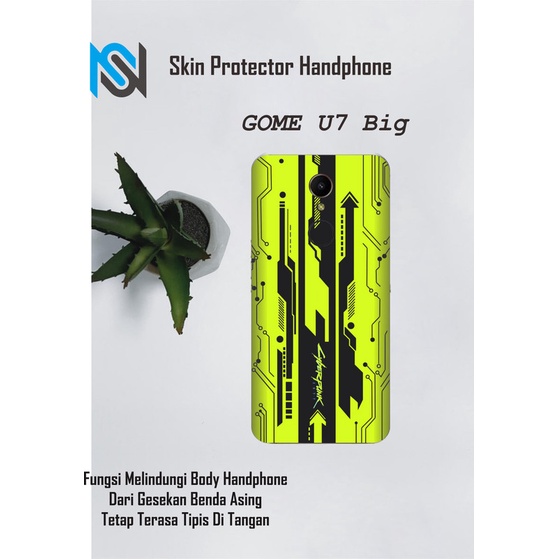 Isi 2pcs Garskin Hp Gome U7 Big Motif cyber - Free Custom Motif