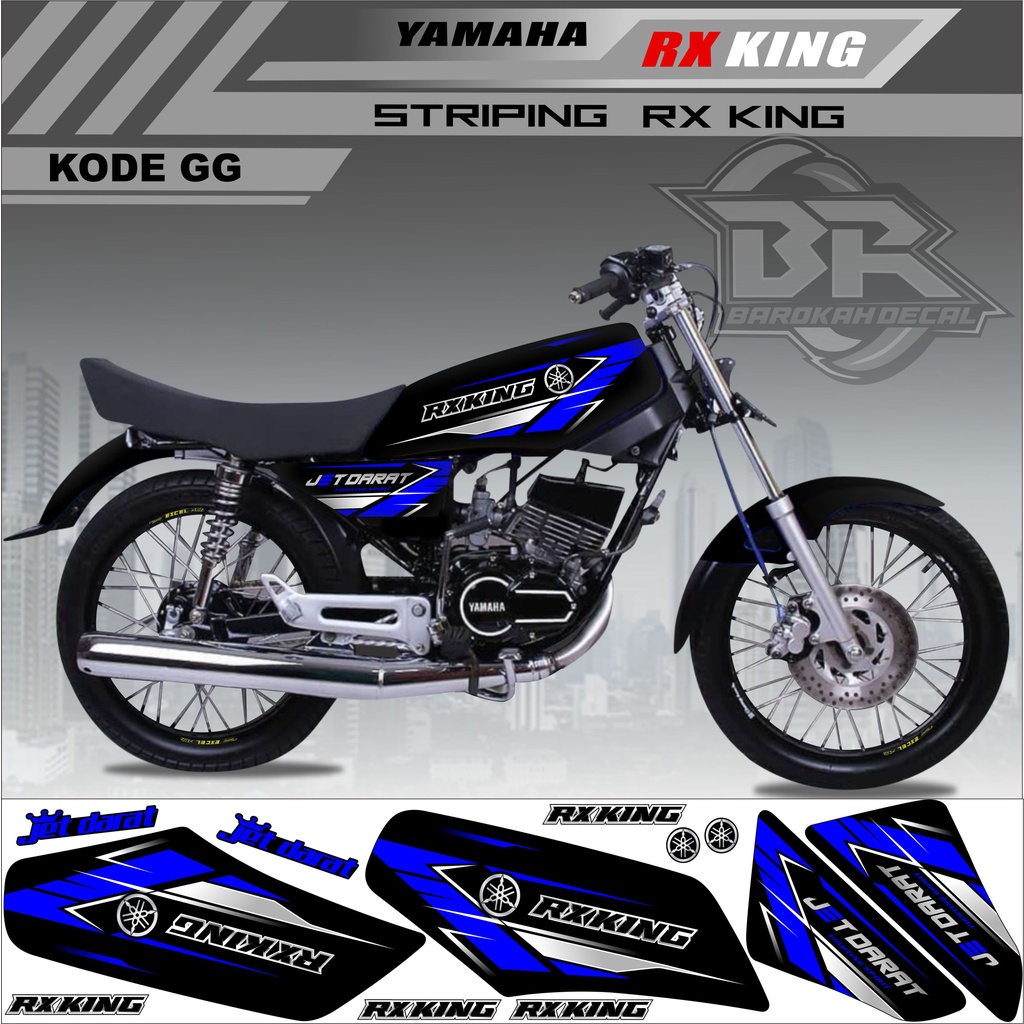 Sticker Rx King Variasi Stiker Lis Striping Rx King Kode GG