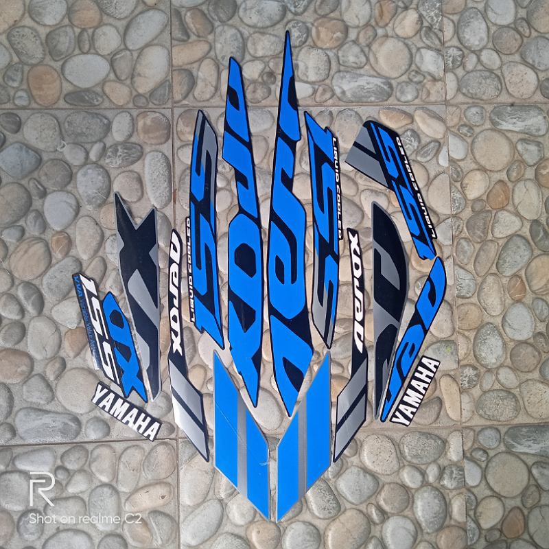 stiker striping yamaha aerox 155 vva 2019 biru