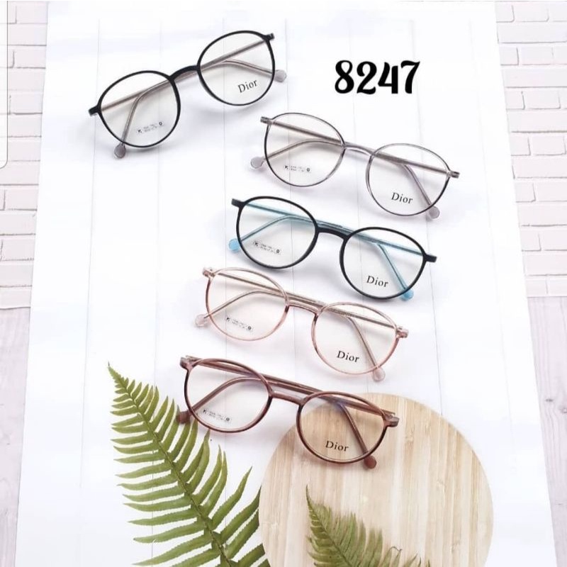 Frame Kacamata Bulat TR 8247 Kacamata Wanita Minus Plus Antiradiasi