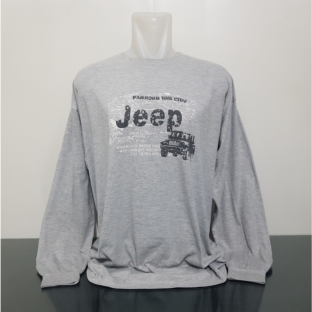 Baju Kaos Sweater JEEP - Size 3XL - Lebar Dada 64 cm - Original 100% - Bks