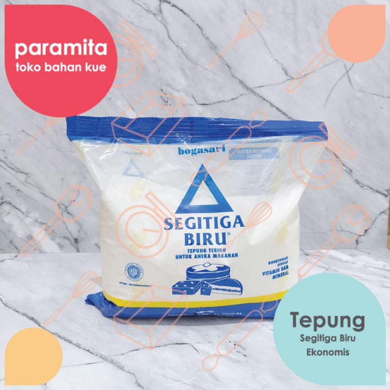 Tepung Terigu Segitiga Biru Ekonomis 500gr