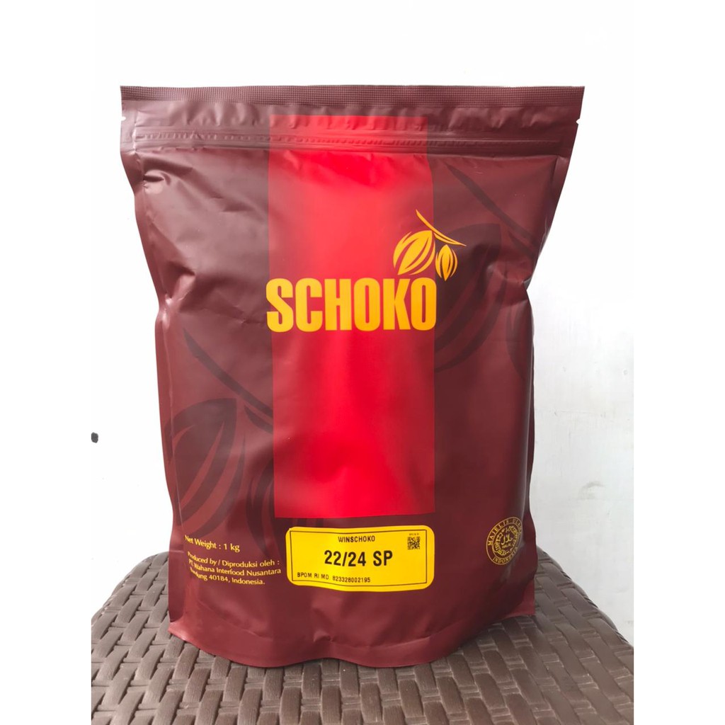 Schoko Cocoa Powder 22/24 SP 1kg Coklat Bubuk Murni HIgh Fat