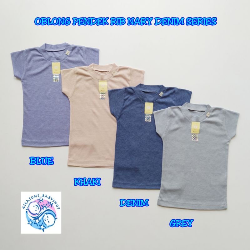 OBLONG PENDEK RIB NARY DENIM SERIES