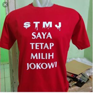 KAOS JOKOWI STMJ BAJU TSHIRT COMBED 30S JOKO WIDODO HS-442