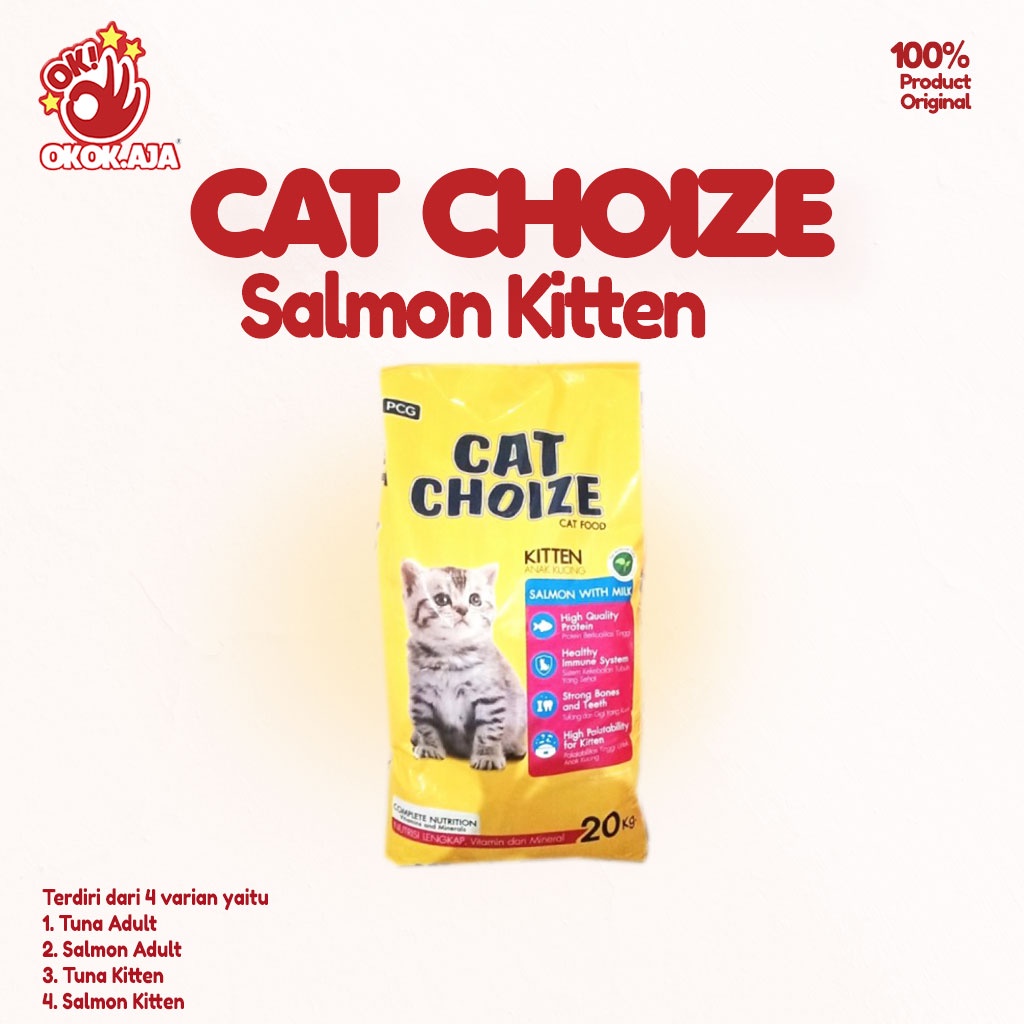 Makanan Kucing kering premium murah CAT CHOIZE 20kg untuk Adult dan Kitten khusus GRAB GOSEND