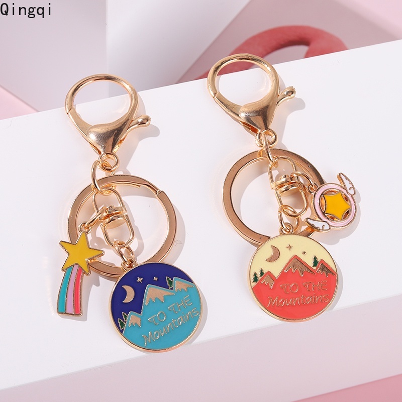 Gantungan Kunci Bentuk Kartun Gunung Untuk Tas Ransel Wanita