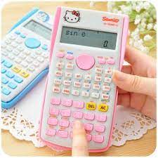 Kalkulator Sains Scientific 350 Hello Kitty / Doraemon Dagang / Kantor 12 Digit Lucu Unik