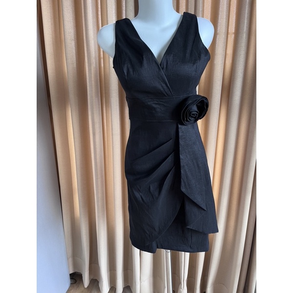 preloved dress pesta hitam/dress pesta mini dress