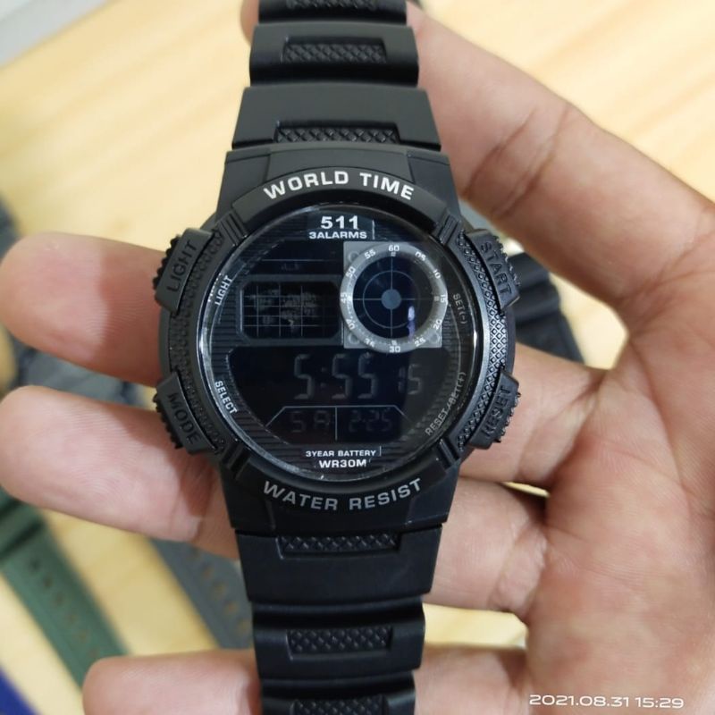 Jam Tangan Pria Digital 511 Tahan Air Gratis Ongkir