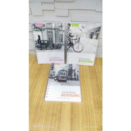 

Buku ring / ring book a5 motif bustling satuan