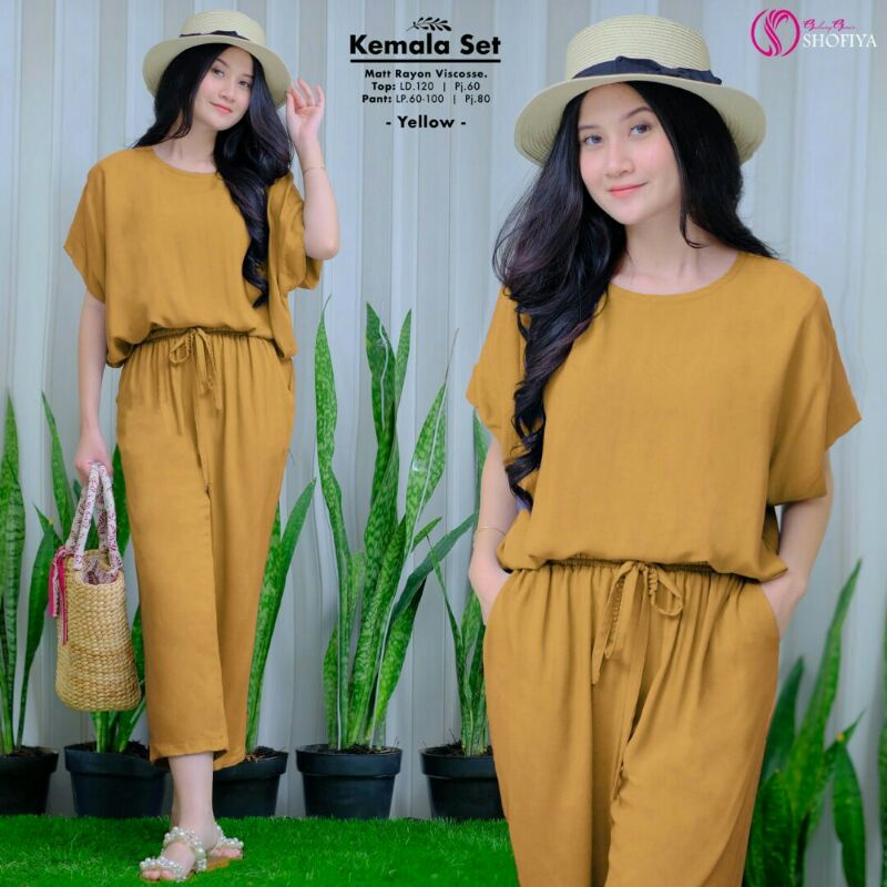 KEMALA Set (Top dan Celana) Ori by Shofiya