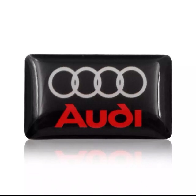 2Pcs 3D Mobil Stiker Lencana Roda Kemudi Kecil Shell Emblem untuk Audi A3 A4 A5 A6 A7 A8 Q3 q4 Q5 Q6