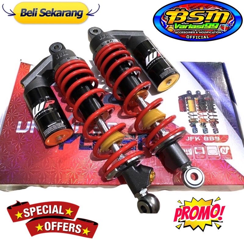 SHOCKBREAKER TABUNG KTC EXTREM  ATAS BELAKANG 280/320/340 JUPITER.VEGA ZR.FIZR rx king-Wp merah bebek