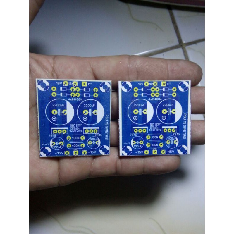 pcb simetris 15v