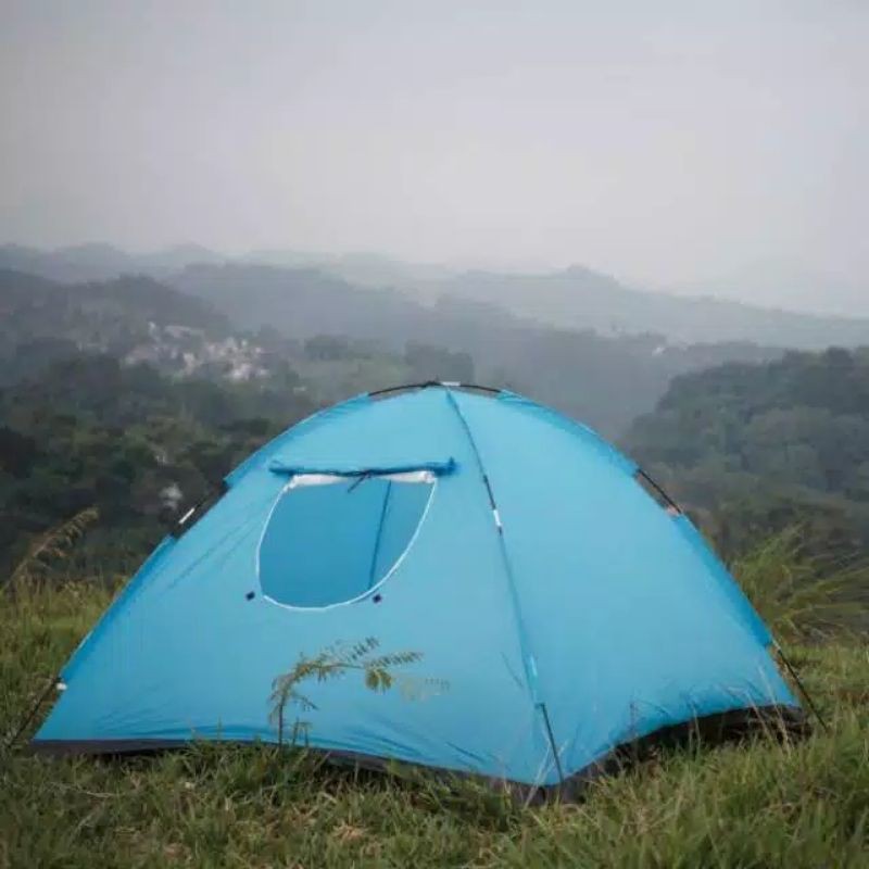 Tenda camping Dobel Layer Waterproof Ultralight kap 4 -5 Person keping outdoor