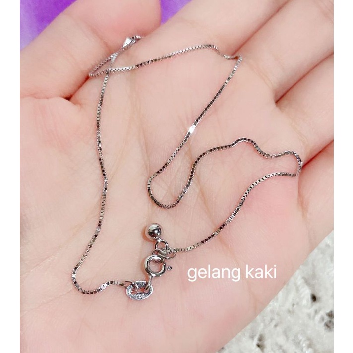 Gelang kaki loncengnya 1 perak asli silver 925 terlaris