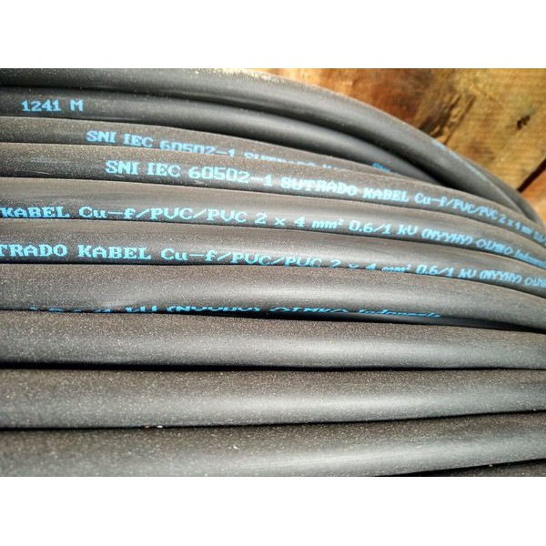 Kabel Listrik serabut NYYHY 2x4mm2 SUTRADO ( NYY HY 2x4mm 2x4 2 x 4 mm )