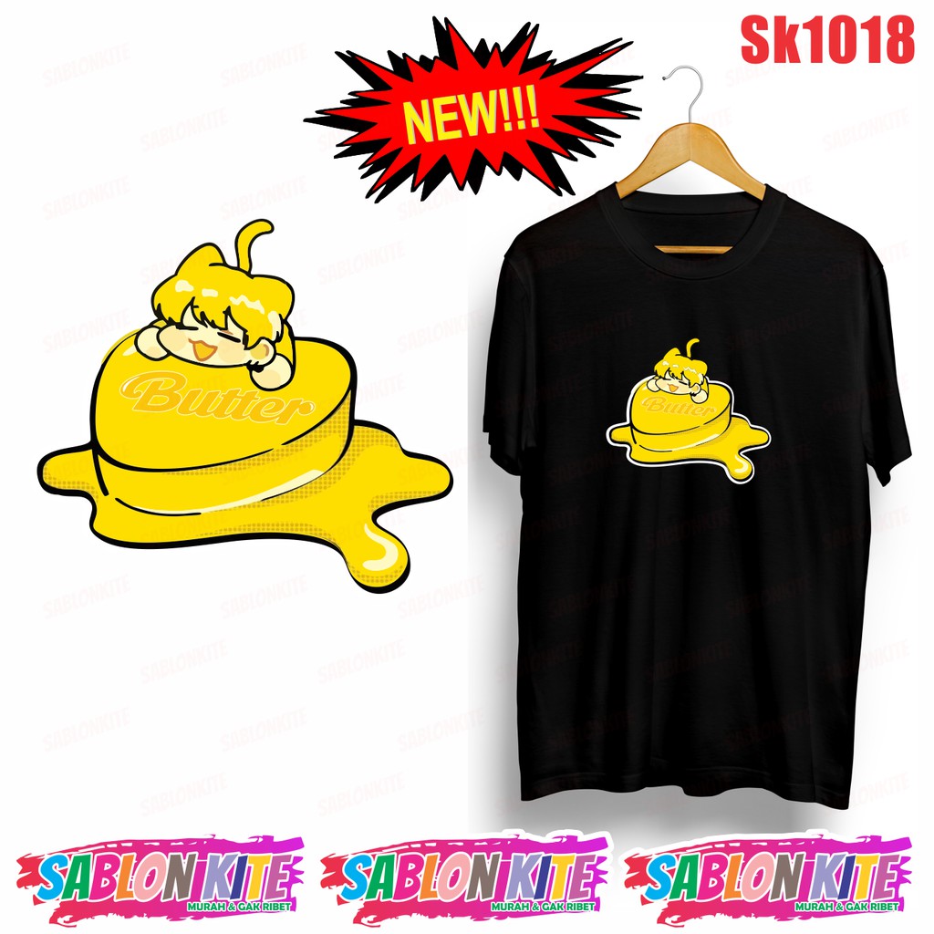 MURAH!!! KAOS KPOP SUGA BUTTER SK1018 ADA 8 WARNA UNISEX COMBED 30S