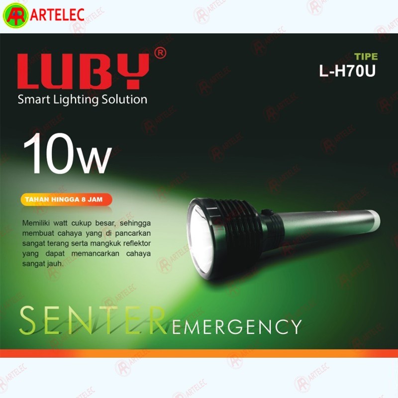 COD!! Senter LUBY L-H07U | L-H07-U Flash Light + Stick Light bisa di cas