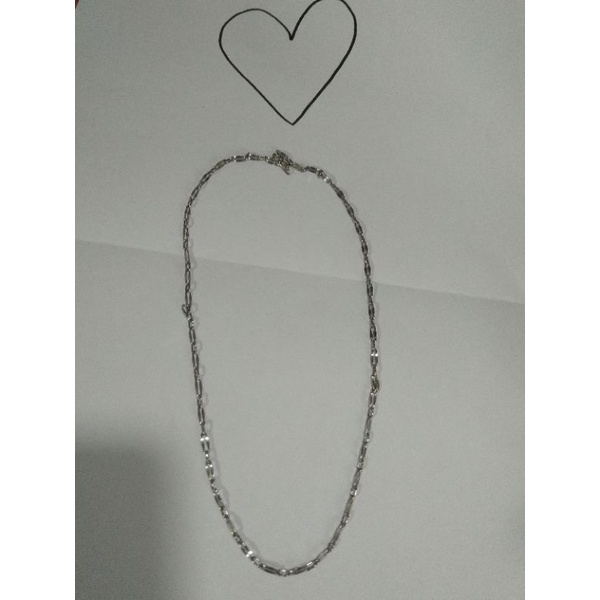 kalung emas putih 750%