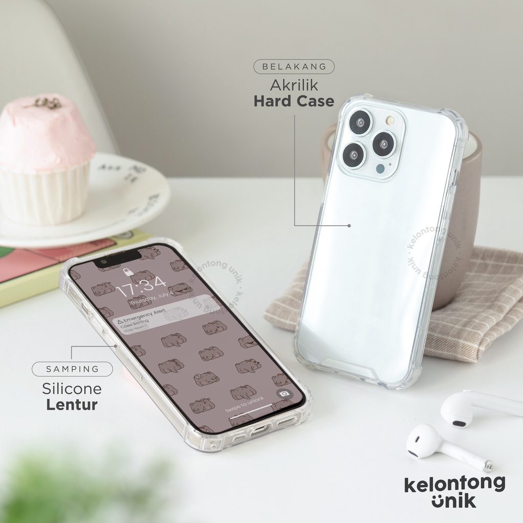 For iPhone Oppo Realme Samsung - Anti Crack Acrylic Case