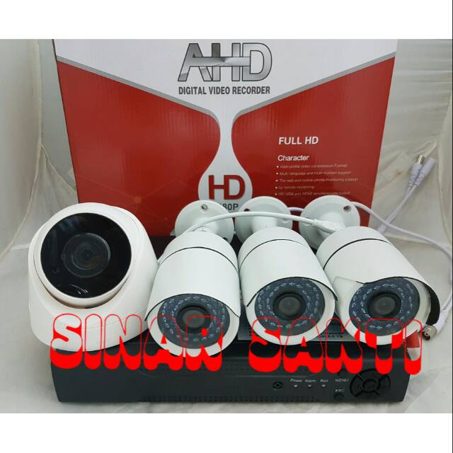 PAKET CAMERA CCTV 4 CAMERA 4MP 1080P FULL HD EXMOR SONY ( LENGKAP BRO )