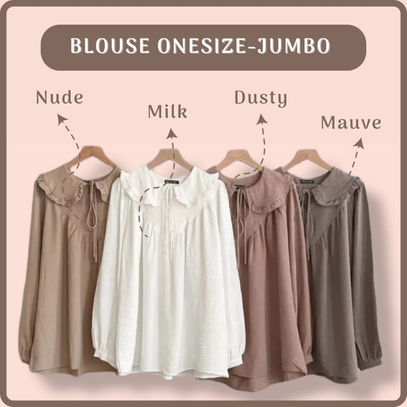 Jual Blouse Crinkle Airflow Size M L Xl Xxl Jumbo Ld Indah Go Atasan Crinkle