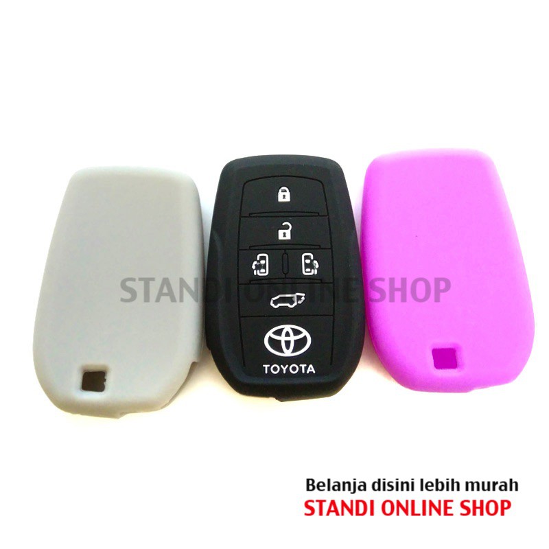 Kondom Kunci Silikon Remote Keyshirt Toyota All New Alphard Bagus