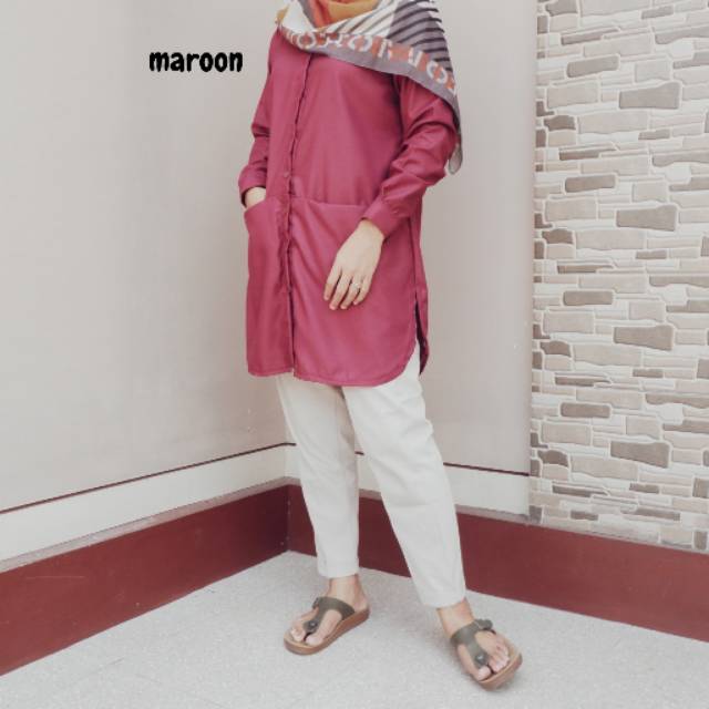 Basic Tunik Makutha / tunik katun polos / Tunik busui polos