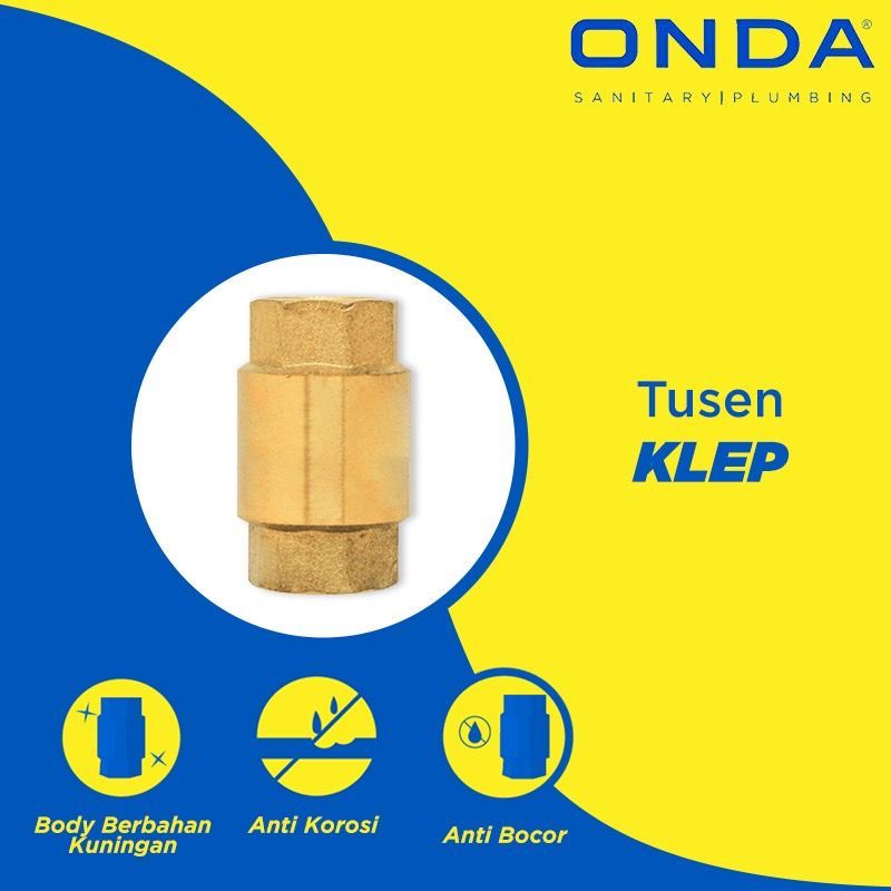 tusen klep onda 1 inch foot klep onda 1"
