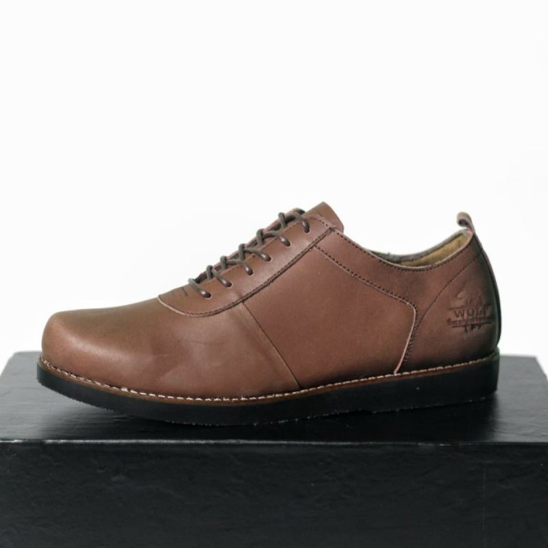 LOW GOLDEN Original Leather Shoes Men Sepatu Formal Pria Kulit Asli Casual Oxford Kerja Kantor Kondangan