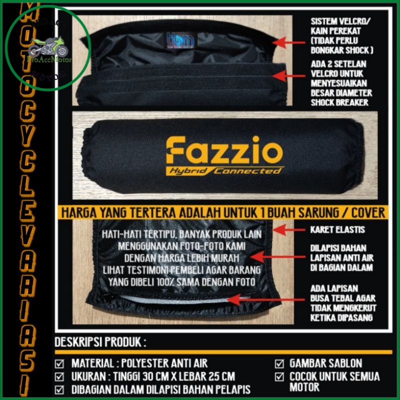 Sarung Pelindung Sokbeker Cover Shockbreaker Fazzio