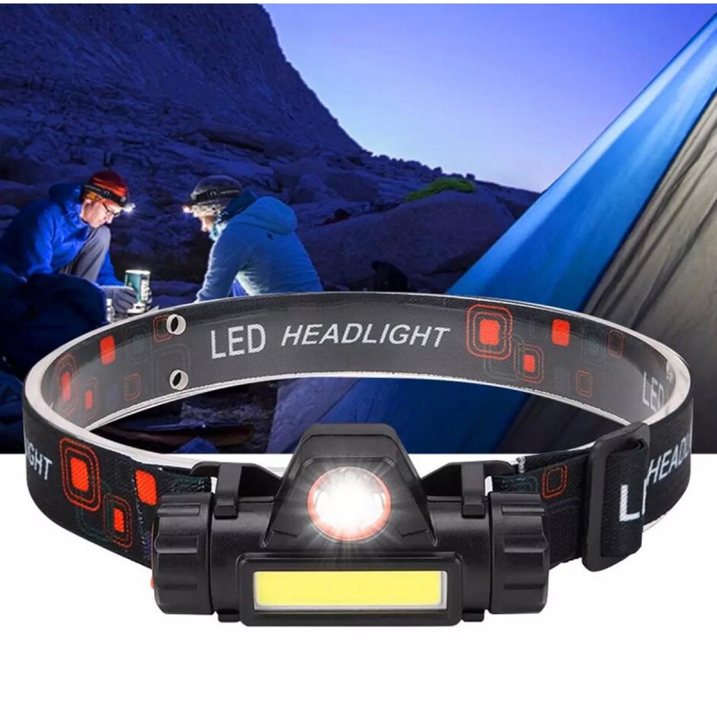 K8 Senter Kepala Cas Magnet LED COB Rechargeable / headlamp sorot swat led Super Terang LED