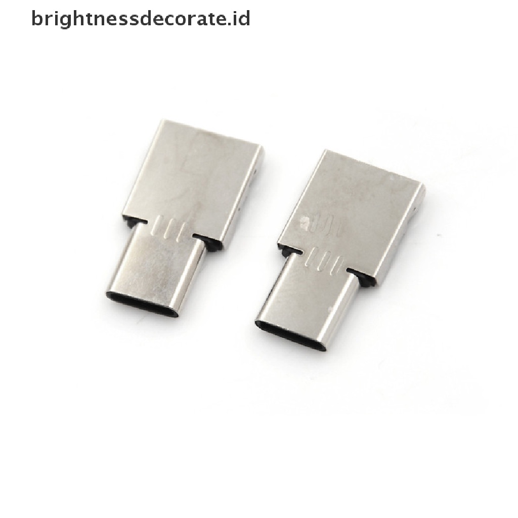 2pcs Adapter Konverter Usb 3.1 Tipe C Male Ke Usb Female Untuk Tablet