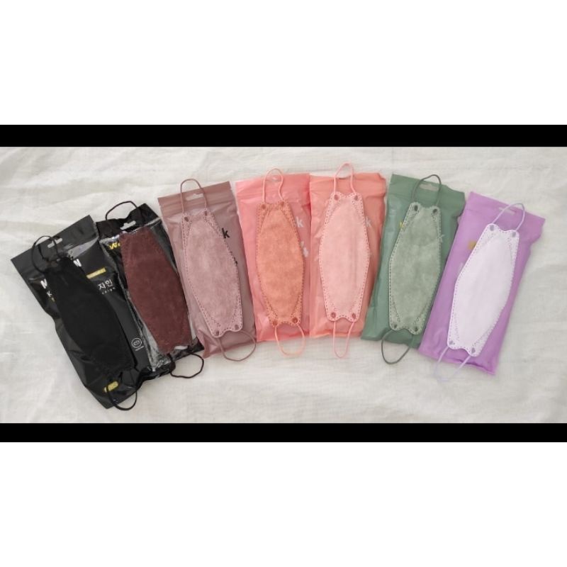 WE MASK KF94 MASKER KF94 4 PLY ISI 10 WARNA WARNI