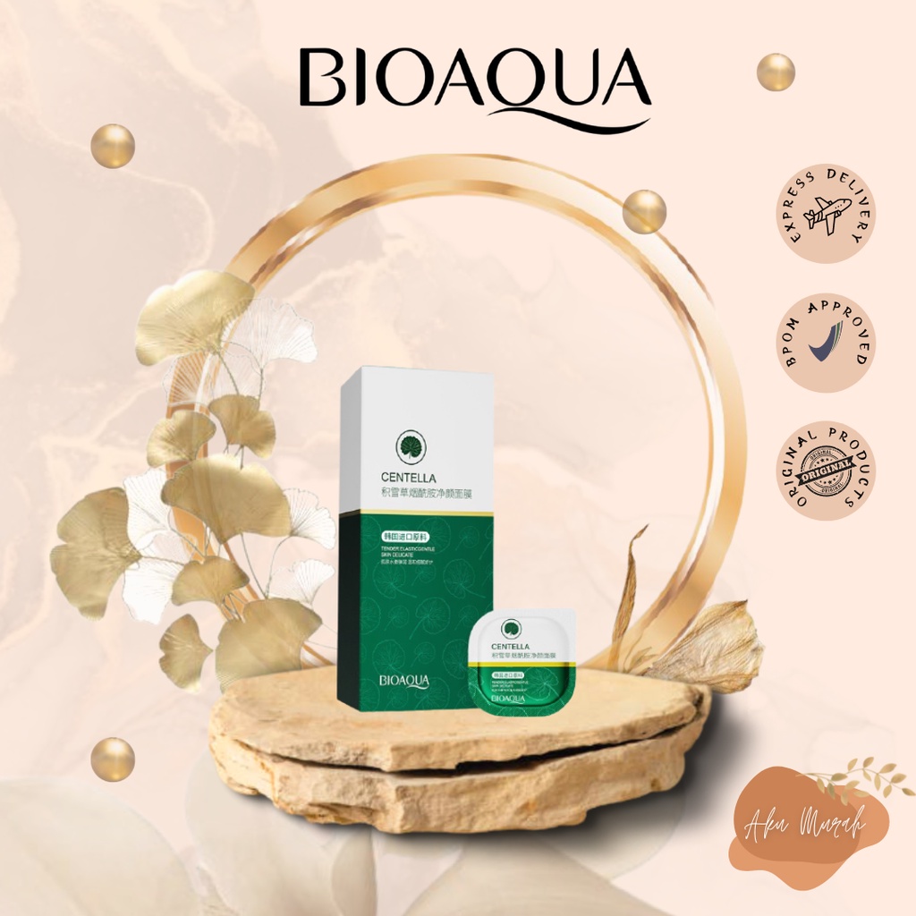 ✨ AKU MURAH ✨ Bioaqua Centella Asiatica Mask 7.5G X 8PCS / 1 BOX / DUS