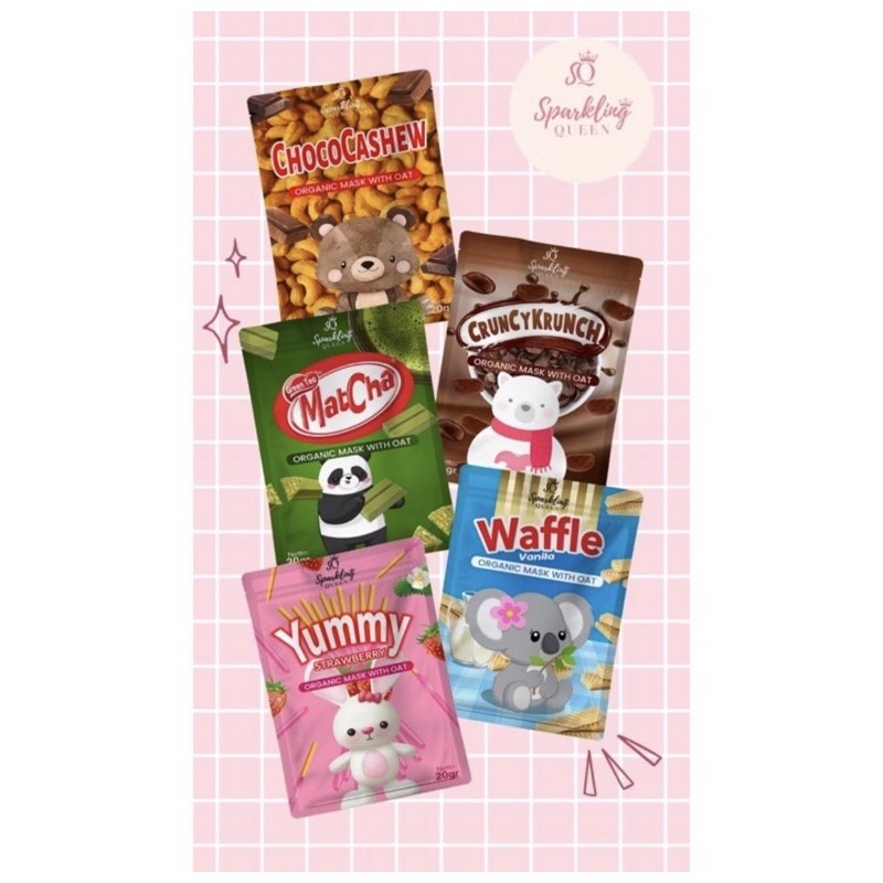 [BPOM] Sparkling Masker Snack Organik 20gr Kemasan baru