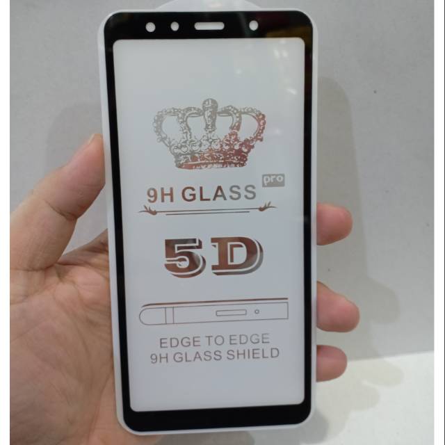 Tempered glass full lem Samsung A7 2018 triple camera