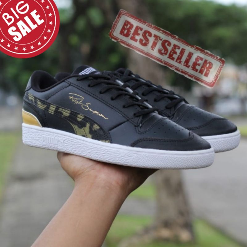 Sepatu Ralph Sampson Black Camo Original OEM Sneakers Pria