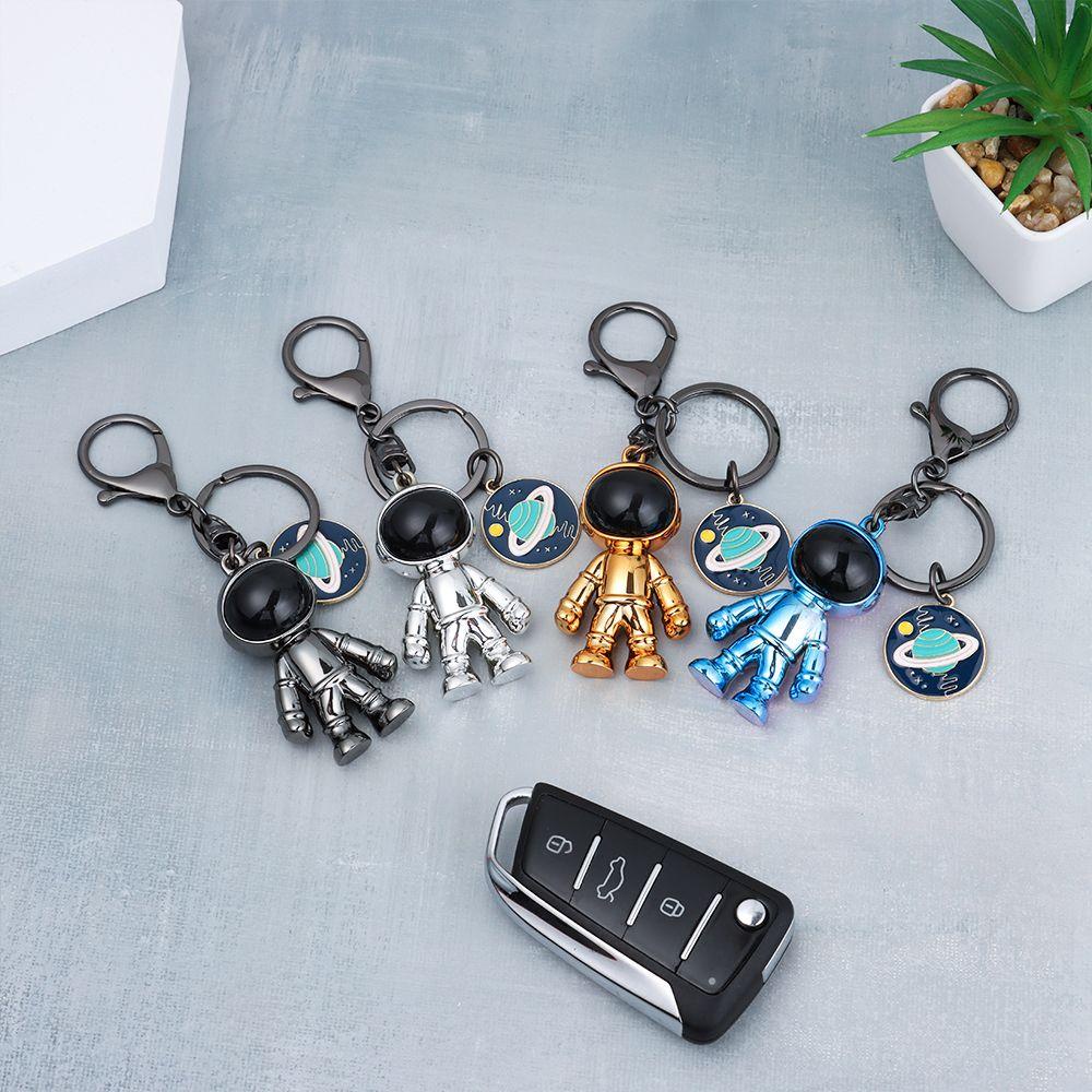 R-flower Gantungan Kunci Wanita Pria Perhiasan Liontin Universe Robot