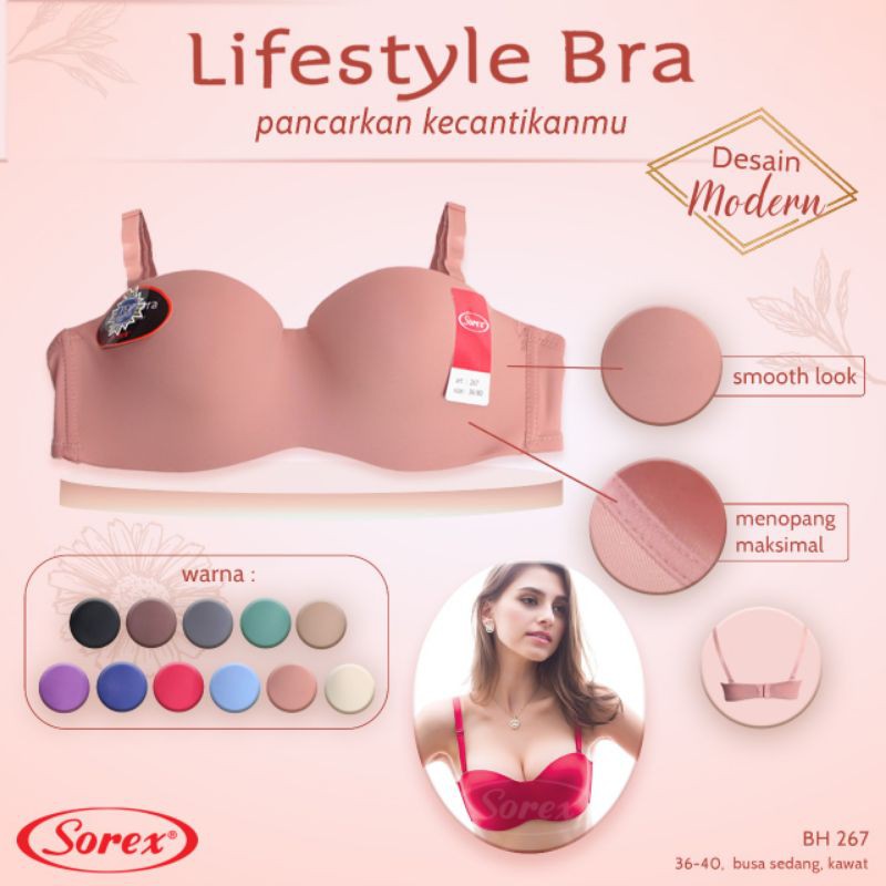 Grosir Bra sorex 267 seamless bra kawat busa