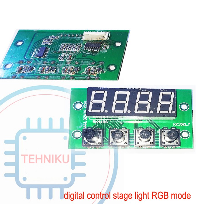 modul display digital tombol kontrol rgb stage light