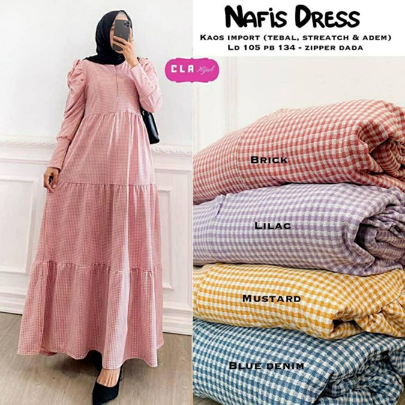 Nafis Dress, dress, dress muslim,gamis,gamis cantik,gamis muslim,gamis lebaran,gamis murah,kekinian