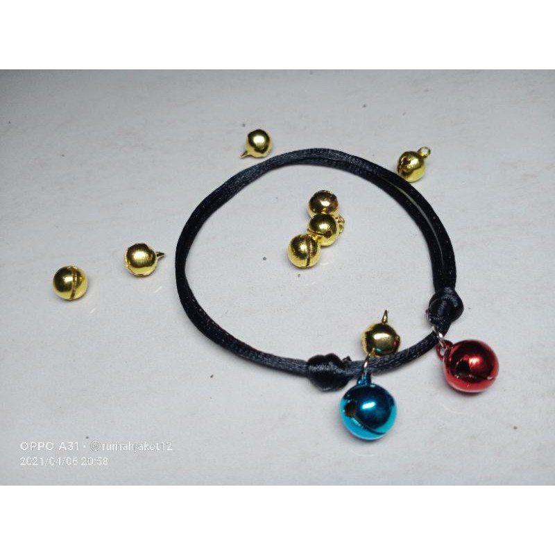 kalung kucing 2 lonceng 10mm