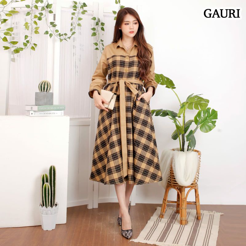 Gauri Midi Dress Katun Jepang