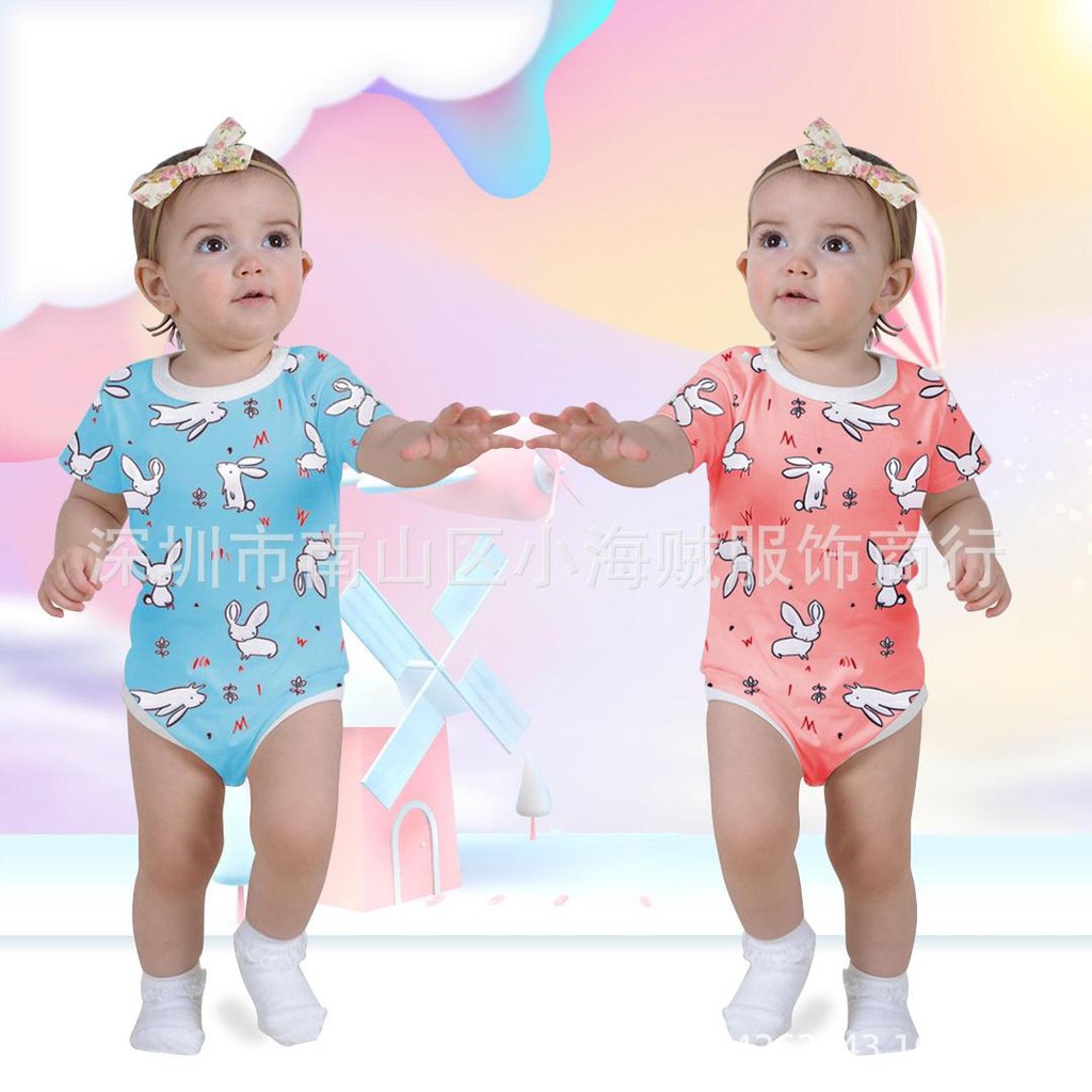 Jumpsuit Overall Jumper Sleepsuit Bayi Anak Perempuan Motif Bunny / Baju Bayi Newborn