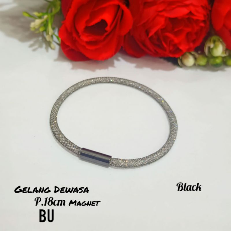 COD|| Gelang Pandora MAGNET Gliter Dewasa  TITANIUM,termurah,terlaris